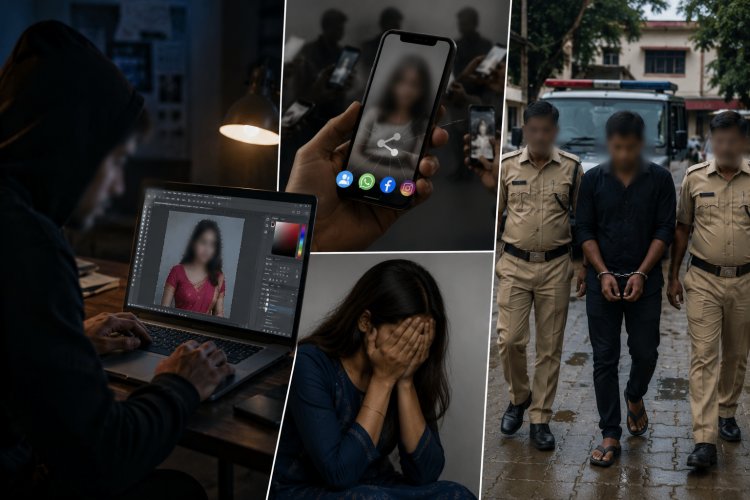 महिला की एडिटेड फोटो वायरल कर बदनाम करने वाला आरोपी गिरफ्तार