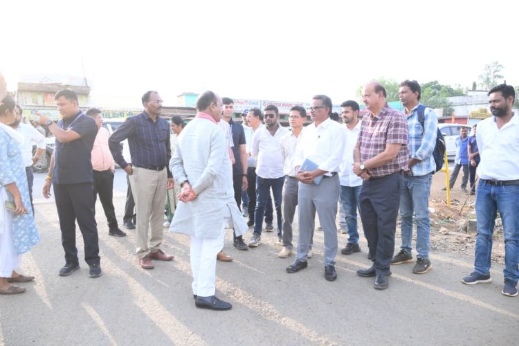 उप मुख्यमंत्री अरुण साव के निर्देश पर ठेकेदार को नोटिस जारी,निरीक्षण के दौरान काम की धीमी प्रगति पर जताई थी नाराजगी