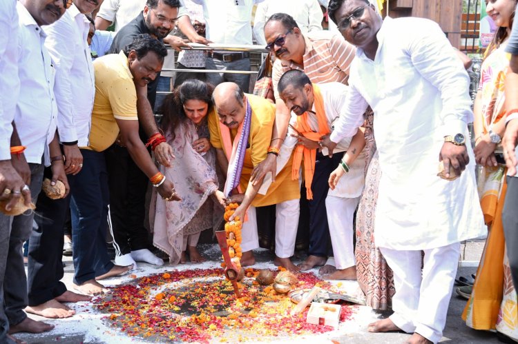 उत्तर विधानसभा में विधायक पुरन्दर मिश्रा ने किया विभिन्न कार्यों का भूमिपूजन