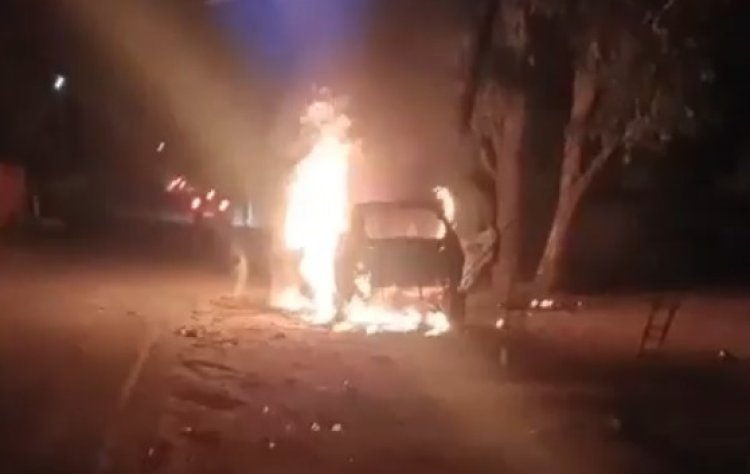रेत तस्करी विवाद में फॉर्च्यूनर सवार भाजपा नेता और शिक्षक भाई को जिंदा जलाया