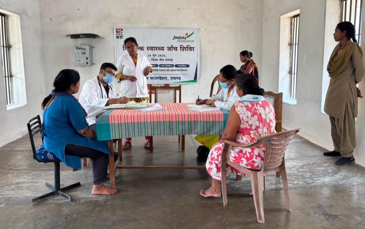 जिंदल फाउंडेशन की पहल :  जिला जेल रायगढ़ में 203 बंदियों को मिला उपचार और परामर्श का लाभ