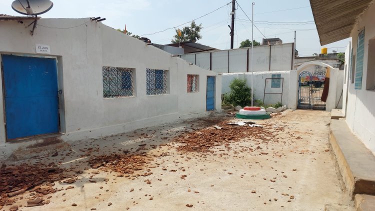 सरस्वती शिक्षा मंदिर में तोड़फोड़, थाने में रिपोर्ट दर्ज