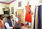 सांसद बृजमोहन अग्रवाल और कृषि मंत्री रामविचार नेताम ने स्व. तीजन बाई को दी श्रद्धांजलि