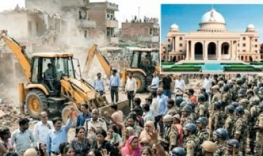 नकटी में बुलडोजर चलाने पर जोरदार हंगामा, गर्भगृह में पहुंचे कांग्रेस विधायक निलम्बित