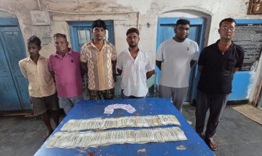 जुए के अड्डे पर पुलिस की रेड, 1.92 लाख कैश जब्त,4 निकले पुराने खिलाड़ी,6 दबोचे गए