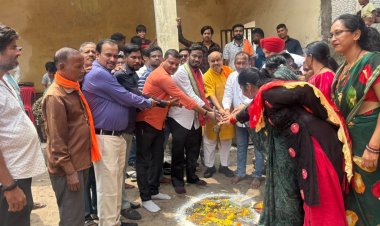 उत्तर विधानसभा में विकास को मिली नई गति: विधायक पुरंदर मिश्रा ने ₹15 लाख के विकास कार्यों का किया भूमिपूजन