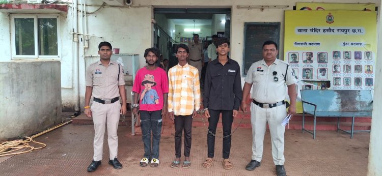 24 घंटे में डबल लूटकांड का खुलासा : चाकू की नोक पर मोबाइल और नकदी लूटने वाले 3 बदमाश गिरफ्तार