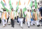 1500 मीटर तिरंगे के साथ निकला देशभक्ति का कारवां, ‘भारत माता की जय’ से गूंजा रायपुर,जगह-जगह बरसे फूल
