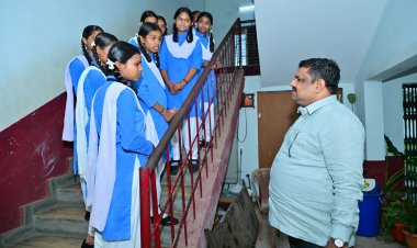 शिक्षा मंत्री गजेंद्र यादव ने विद्यार्थियों से किया संवाद, गुणवत्तापूर्ण शिक्षा और सर्वांगीण विकास पर जोर