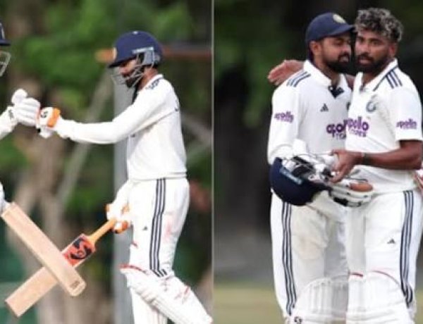 मोहम्मद सिराज ने आखिरी ओवर में जड़े तीन छक्के, भारत ने वार्म-अप मैच में श्रीलंका क्रिकेट XI को हराया