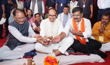 केंद्रीय मंत्री शिवराज सिंह चौहान और मुख्यमंत्री विष्णु देव साय ने विकास कार्यों का किया लोकार्पण एवं भूमिपूजन