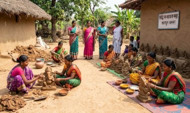 गणेशोत्सव में बस्तर की महिलाओं का कमाल,इको-फ्रेंडली मूर्तियां बेचकर कमाए 1.80 लाख रुपए