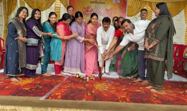 बीटीआई ग्राउंड में संकल्प नवरात्रि और रास गरबा उत्सव की तैयारियों का भूमिपूजन