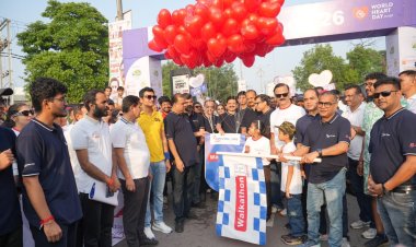 रायपुर में एमएमआई नारायणा हॉस्पिटल के 15वें वॉकाथॉन में 5,000 लोगों ने लिया हिस्सा