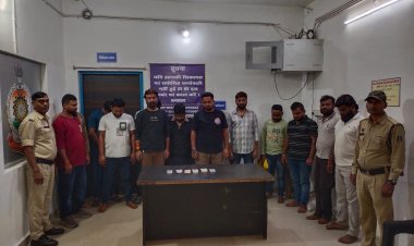 रायपुर में जुआ फड़ पर पुलिस की दबिश, 14 जुआरी गिरफ्तार