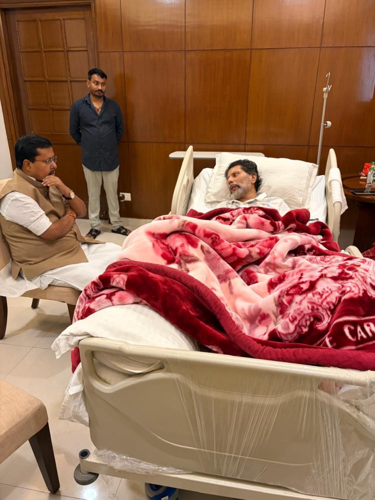 भाजपा राष्ट्रीय अध्यक्ष नितिन नवीन ने किरण सिंह देव से की मुलाकात, स्वास्थ्य का जाना हाल