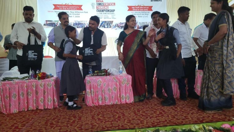 AM/NS इंडिया–टाइम्स फाउंडेशन ने बस्तर के विद्यार्थियों को दिया क्रिटिकल थिंकिंग का राष्ट्रीय मंच