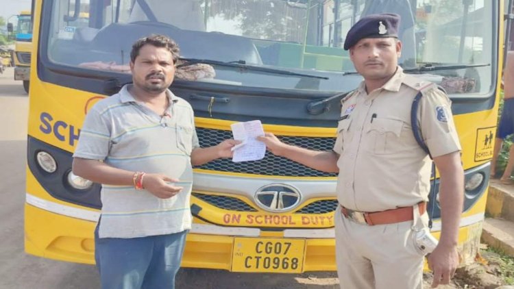दुर्ग में नशे में स्कूल बस चलाना पड़ा भारी: कोर्ट ने ड्राइवर को भेजी 3 दिन की जेल, 15 हजार का जुर्माना