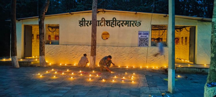 'बस्तर सेवा संकल्प अभियान' : शहीदों की याद में 1986 स्थानों पर जलाए गए दीये