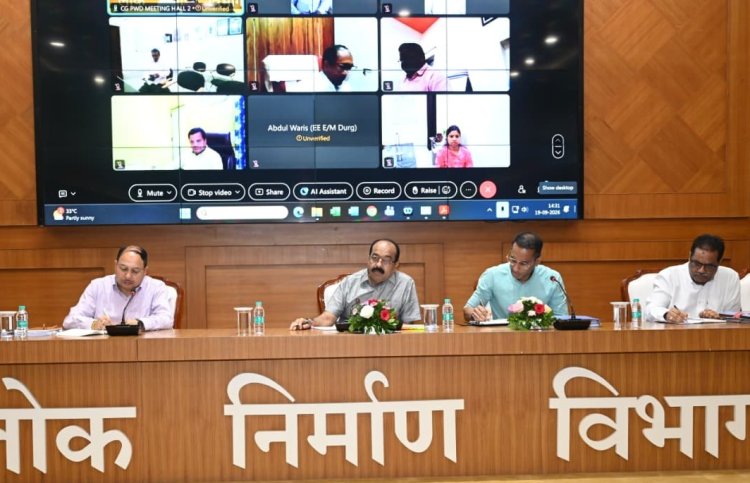 बारिश में खराब सड़कों पर उप मुख्यमंत्री अरुण साव ने जताई नाराजगी,15 अक्टूबर तक सुधारने दिए निर्देश