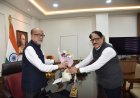 राज्यपाल रमेन डेका से राज्य नीति आयोग के उपाध्यक्ष गणेश शंकर मिश्रा ने की सौजन्य भेंट