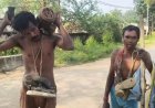 सूरजपुर में पंप चोरों को ग्रामीणों ने दी अनोखी सजा: जूतों की माला पहनाकर पूरे गांव में घुमाया