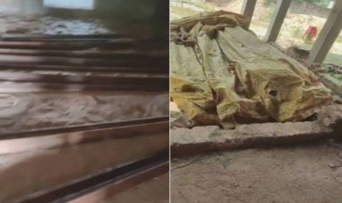 छत्तीसगढ़ में नए रेल कॉरिडोर की पटरियां चोरी: किराए के मकान से 6.5 टन पटरी बरामद; पुलिस की छापेमारी देख आरोपी फरार