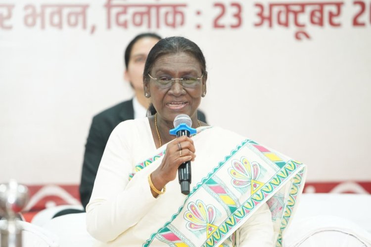 आदिवासी समाज की परंपरागत व्यवस्था सामाजिक एकता, न्याय और सुशासन का उत्कृष्ट उदाहरण : राष्ट्रपति द्रौपदी मुर्मु
